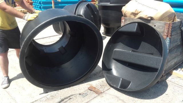 vizoraakna, egybe fröccsöntött vízmérő akna kábel aknaként szolgál 100 130 muanyag akna levagott feneke