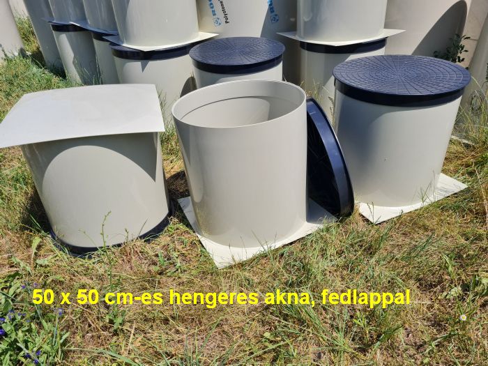 50 50 cm hengeres muanyag akna